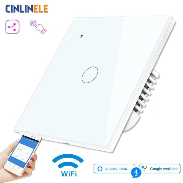 smart home control wifi touch light wall switch white glass panel blue led eu & uk universal phone 1 gang 2 way 90-240v round
smart home control wifi touch light wall switch white glass panel blue led eu & uk universal phone 1 gang 2 way 90-240v round