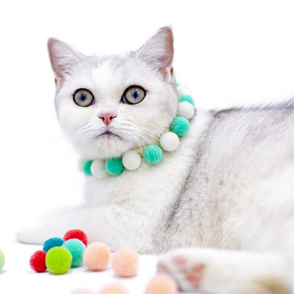 pet cat fur ball collar ins cute milk dog necklace handmade for small medium cats supplies collars & leads
pet cat fur ball collar ins cute milk dog necklace handmade for small medium cats supplies collars & leads