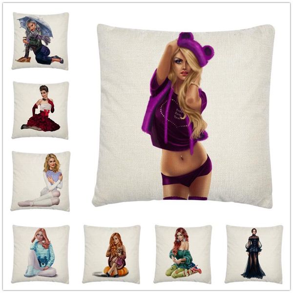 cushion/decorative pillow woman/girl beautiful life po pattern linen cushion cover pillowcase home sofa car decoration 45x45 cm
cushion/decorative pillow woman/girl beautiful life po pattern linen cushion cover pillowcase home sofa car decoration 45x45 cm