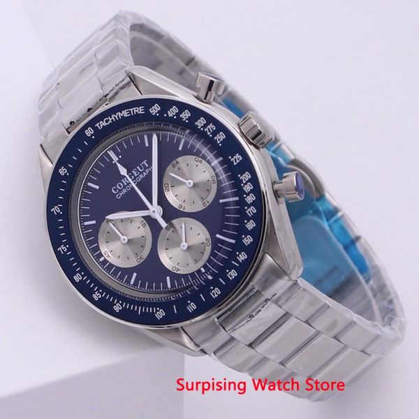 wristwatches corgeut 40mm vk quartz men watch sport 24 hours multifunction chronograph clock stainless steel business waterproof, Slivery;brown
wristwatches corgeut 40mm vk quartz men watch sport 24 hours multifunction chronograph clock stainless steel business waterproof, Slivery;brown