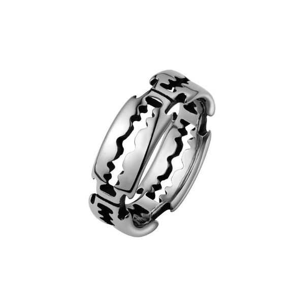 cluster rings titanium stainless unique shaving blade ring factory direct lover couple for man women hip hop jewelry fashion accessories, Golden;silver
cluster rings titanium stainless unique shaving blade ring factory direct lover couple for man women hip hop jewelry fashion accessories, Golden;silver