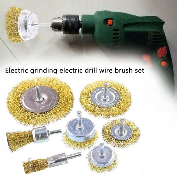 polishing brass coated wire brush cup with 1/4 inch shank drill electric grinder repairing practical manual home wheel
polishing brass coated wire brush cup with 1/4 inch shank drill electric grinder repairing practical manual home wheel
