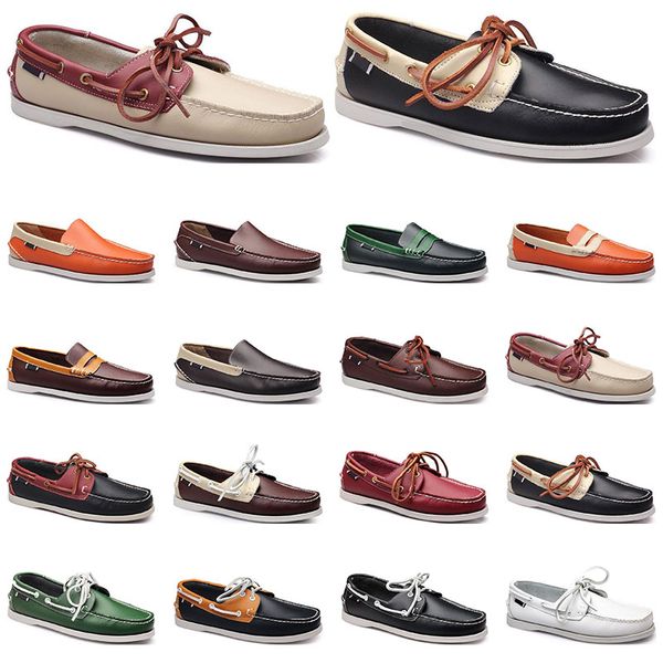 147 womens sneakers sailing shoe mens casual leather shoes black white red green orange brown outdoor trainers size 38-45
147 womens sneakers sailing shoe mens casual leather shoes black white red green orange brown outdoor trainers size 38-45