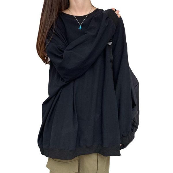 autumn oversized t-shirts round neck long sleeve korean style women colthing loose casual basic solid fashion women's t-shirt, White
autumn oversized t-shirts round neck long sleeve korean style women colthing loose casual basic solid fashion women's t-shirt, White