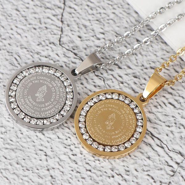pendant necklaces 1pcs stainless steel bible amen round religious necklace antique and gold, Silver
pendant necklaces 1pcs stainless steel bible amen round religious necklace antique and gold, Silver