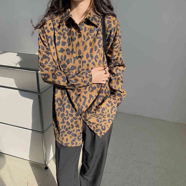 women's polos leopard-patterned velvet shirt, large female button-sized for spring and autumn 272z, White
women's polos leopard-patterned velvet shirt, large female button-sized for spring and autumn 272z, White