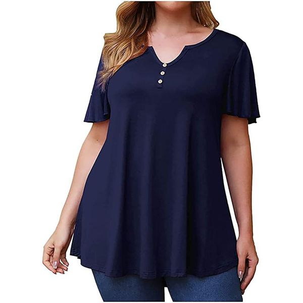 women's t-shirt plus-size women shirt-tail tank clothing solid button v-neck sleeveless summer vest for crew neck ladies, White
women's t-shirt plus-size women shirt-tail tank clothing solid button v-neck sleeveless summer vest for crew neck ladies, White