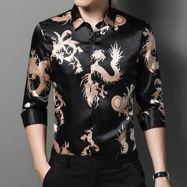 men's casual shirts luxury print men long sleeve 2021 autumn fashion shirt slim fit streetwear clothes camisa social masculina, White;black
men's casual shirts luxury print men long sleeve 2021 autumn fashion shirt slim fit streetwear clothes camisa social masculina, White;black
