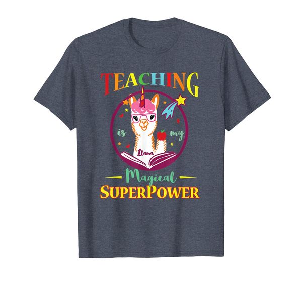 Teaching Is Magical Superpower Lama Teacher T shirts, Mainly pictures