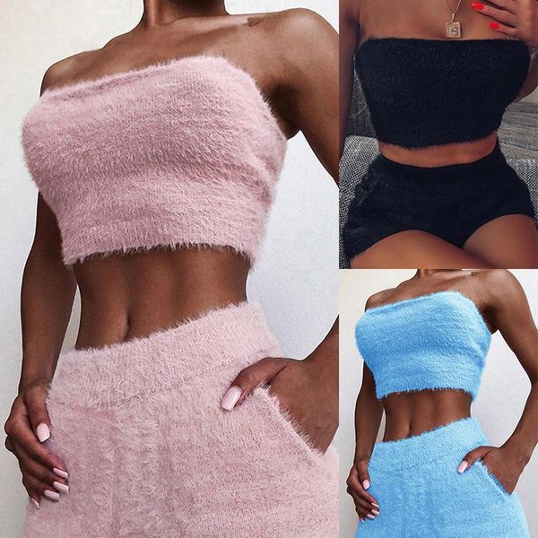 women's tracksuits casual solid color short plush suit two-piece tube exposed suede hedging pure ns7q, Gray
women's tracksuits casual solid color short plush suit two-piece tube exposed suede hedging pure ns7q, Gray
