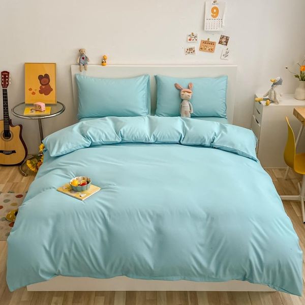 bedding sets blue cute quilt cover pillowcase solid bed flat sheets fashion duvet set twin full single king bedclothes
bedding sets blue cute quilt cover pillowcase solid bed flat sheets fashion duvet set twin full single king bedclothes