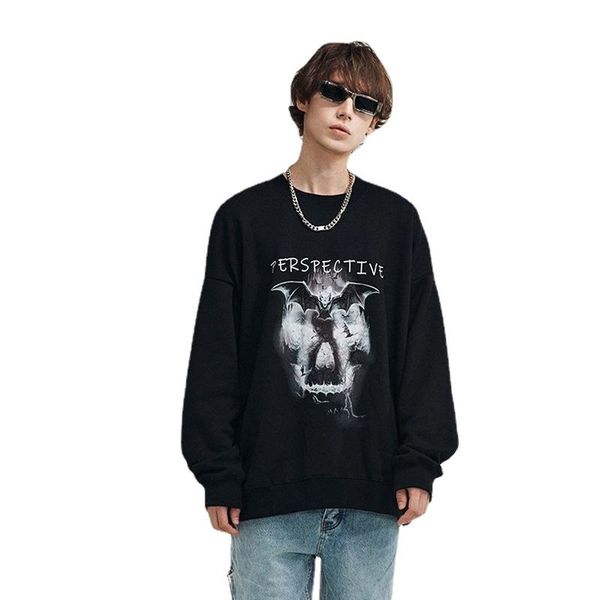 men's hoodies & sweatshirts star actual shooting models 2021 fall and winter hip-hop long-sleeved print loose round neck sweater men, Black
men's hoodies & sweatshirts star actual shooting models 2021 fall and winter hip-hop long-sleeved print loose round neck sweater men, Black
