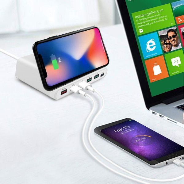 cell phone mounts & holders 7-in-1 wireless charger qc 3.0 quick charge 5 usb ports type c charging dock station stand for smartphone
cell phone mounts & holders 7-in-1 wireless charger qc 3.0 quick charge 5 usb ports type c charging dock station stand for smartphone