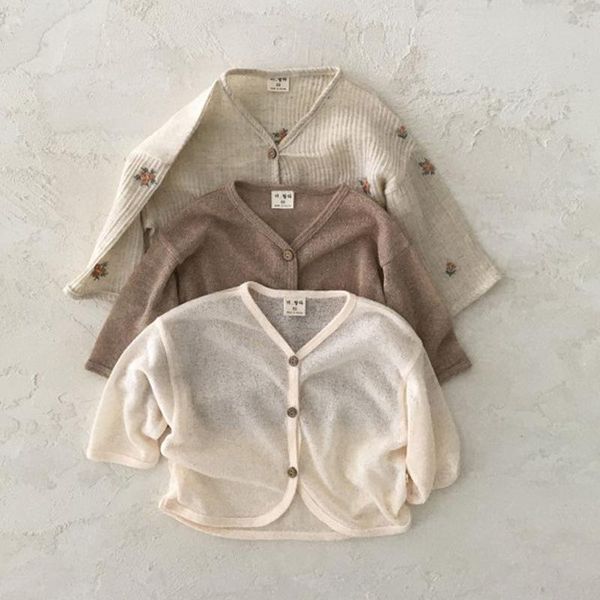 pullover children's empty infant thin anti mosquito cardigan baby simple foreign style sunscreen coat girl sweater sweaters, Blue
pullover children's empty infant thin anti mosquito cardigan baby simple foreign style sunscreen coat girl sweater sweaters, Blue