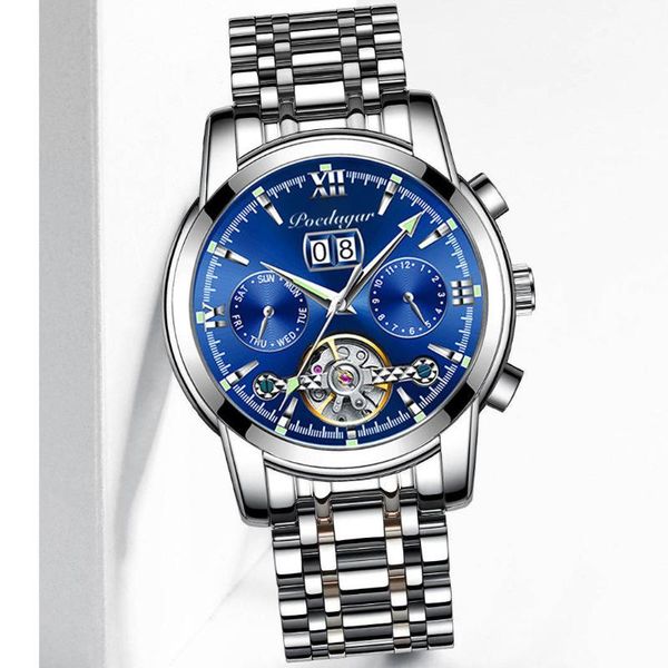 wristwatches poedagar masculino sport chronograph mens watches full steel mechanical clock waterproof big dial watch men, Slivery;brown
wristwatches poedagar masculino sport chronograph mens watches full steel mechanical clock waterproof big dial watch men, Slivery;brown