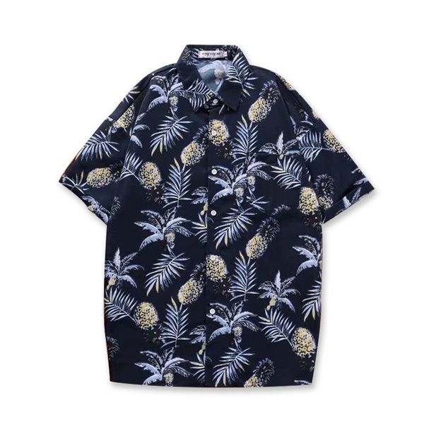men's casual shirts huge surge hawaiian style shirt men short sleeve summer print beach korean version trend handsome hong kong jacket, White;black
men's casual shirts huge surge hawaiian style shirt men short sleeve summer print beach korean version trend handsome hong kong jacket, White;black