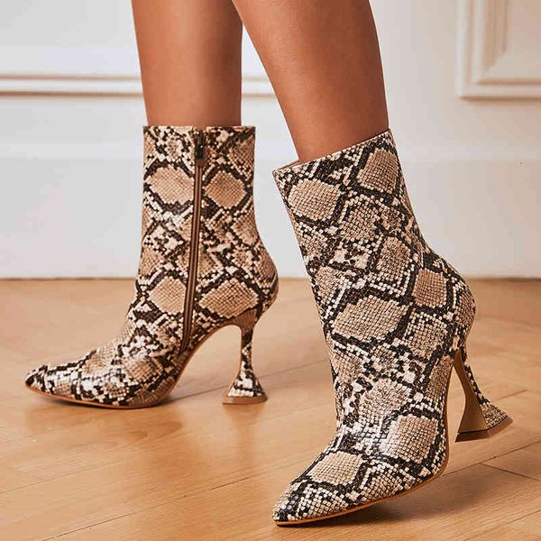 sandals women fashion ankle boots snake grain high heels pointed toe zipper spike heel ladies shoes autumn winter cf70, Black
sandals women fashion ankle boots snake grain high heels pointed toe zipper spike heel ladies shoes autumn winter cf70, Black