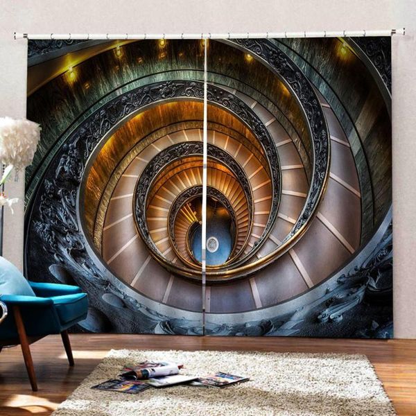 curtain & drapes window blackout curtains 3d printed for living room bedroom abstract spiral staircase decoration
curtain & drapes window blackout curtains 3d printed for living room bedroom abstract spiral staircase decoration