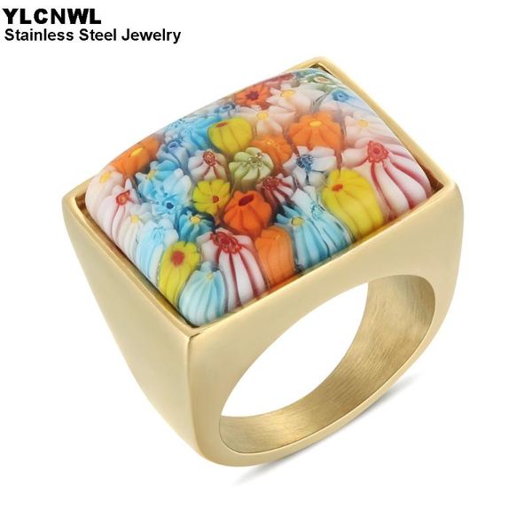 gold color stainless steel flower opal stone square rings for women ladies fashion jewelry girlfriend birthday gift cluster, Golden;silver
gold color stainless steel flower opal stone square rings for women ladies fashion jewelry girlfriend birthday gift cluster, Golden;silver
