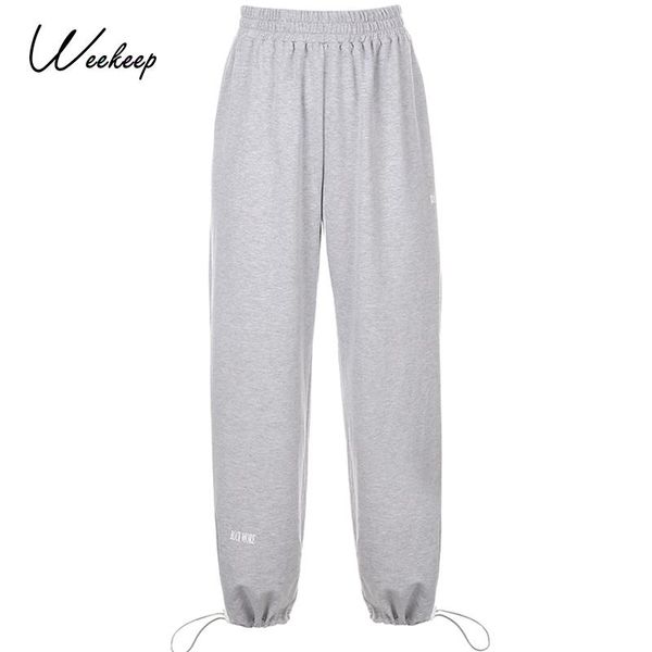 women's pants & capris weekeep summer sporting sweatpants high waist elastic jogger women casual loose ladies letter print trousers, Black;white
women's pants & capris weekeep summer sporting sweatpants high waist elastic jogger women casual loose ladies letter print trousers, Black;white