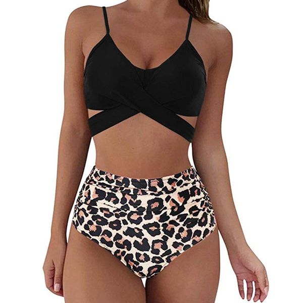 women's swimwear 2021 print bikini set female swimsuit women push up bikinis high waist swimming suits for bathing suit, White;black
women's swimwear 2021 print bikini set female swimsuit women push up bikinis high waist swimming suits for bathing suit, White;black