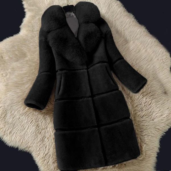 women's jackets women faux coat elegant jacket thick warm fashion outerwear long fake temperament girl feminine winter clothing, Black;brown
women's jackets women faux coat elegant jacket thick warm fashion outerwear long fake temperament girl feminine winter clothing, Black;brown