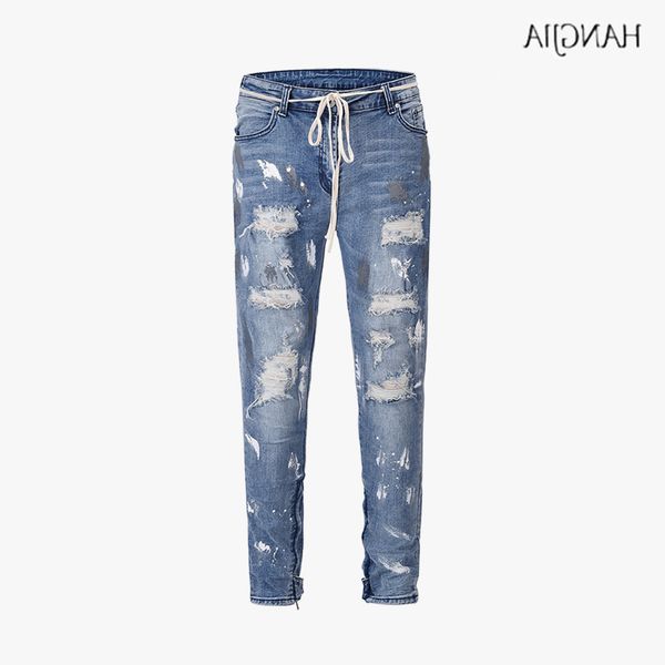 men's paint destroyed hole jeans europe america hip-hop splash ink effect bottom button zipper wash ny stretch denim pants, Blue
men's paint destroyed hole jeans europe america hip-hop splash ink effect bottom button zipper wash ny stretch denim pants, Blue