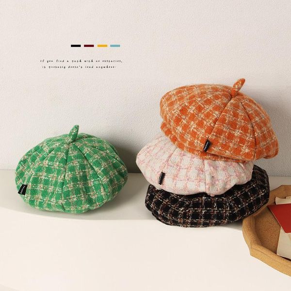 caps & hats fashion 2022 children kids girls beret spring autumn cute retro plaid printing octagonal beanie cap for toddler, Yellow
caps & hats fashion 2022 children kids girls beret spring autumn cute retro plaid printing octagonal beanie cap for toddler, Yellow