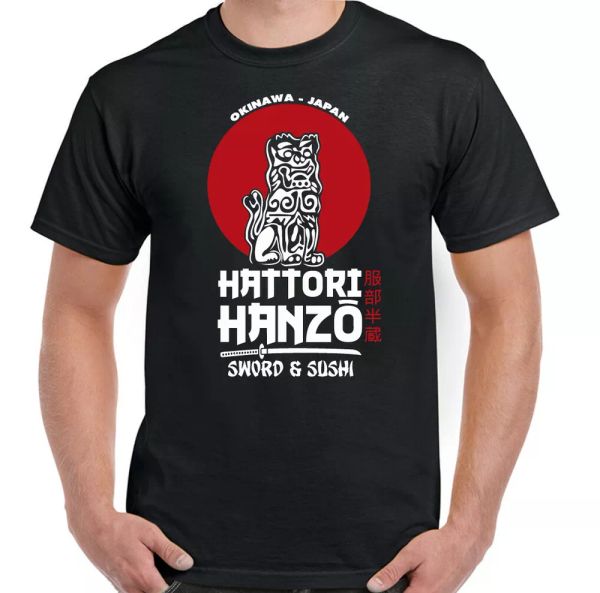 hattori hanzo t-shit mens kill bill sword and sushi movie film samurai japan, White;black
hattori hanzo t-shit mens kill bill sword and sushi movie film samurai japan, White;black