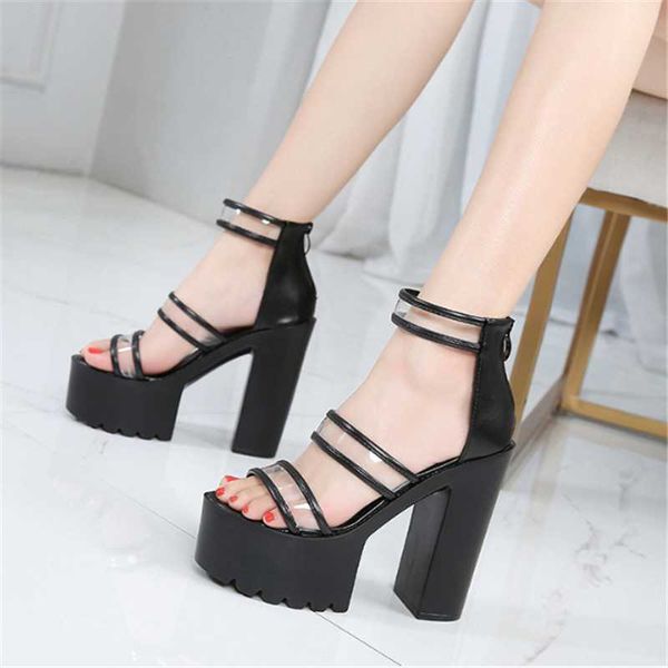 dress shoes fashion solid platform women sandals summer open toe rome style high heels classics transparent belt gladiator footwear, Black
dress shoes fashion solid platform women sandals summer open toe rome style high heels classics transparent belt gladiator footwear, Black