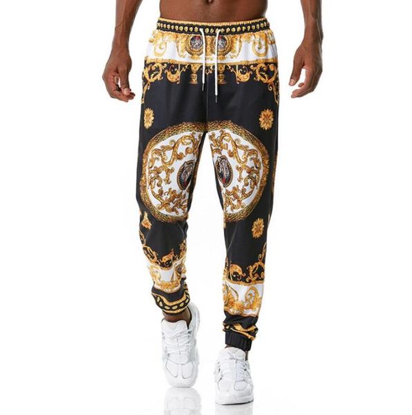 men's pants luxury royal men joggers sweatpant 3d floral print trouser jogging hip hop streetwear elastic waist harem trousers man, Black
men's pants luxury royal men joggers sweatpant 3d floral print trouser jogging hip hop streetwear elastic waist harem trousers man, Black
