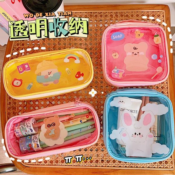 storage bags kawaii bag cute bear transparent cosmetic ins sweet large-capacity portable travel wash
storage bags kawaii bag cute bear transparent cosmetic ins sweet large-capacity portable travel wash