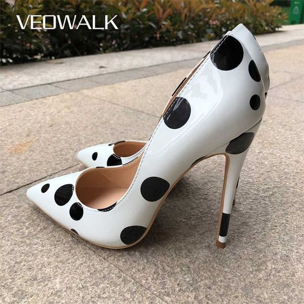 veowalk poka dot print women cute stiletto high heels office elegant ladies slip on pointed toe pumps young girls shoes white 211029, Black
veowalk poka dot print women cute stiletto high heels office elegant ladies slip on pointed toe pumps young girls shoes white 211029, Black