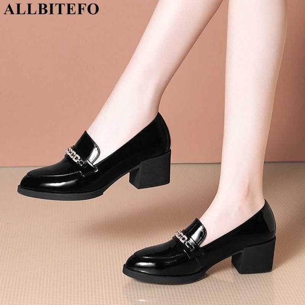 allbitefo full genuine leather thick heels women shoes brand high heels office ladies shoes autumn women high heel shoes 210611, Black
allbitefo full genuine leather thick heels women shoes brand high heels office ladies shoes autumn women high heel shoes 210611, Black