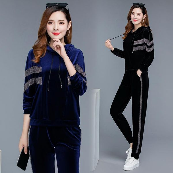 women's two piece pants tracksuit women 2021 set 2 clothing pullover sweater coat+pants elastic velvet conjunto plus size 5xl sportsuit, White
women's two piece pants tracksuit women 2021 set 2 clothing pullover sweater coat+pants elastic velvet conjunto plus size 5xl sportsuit, White