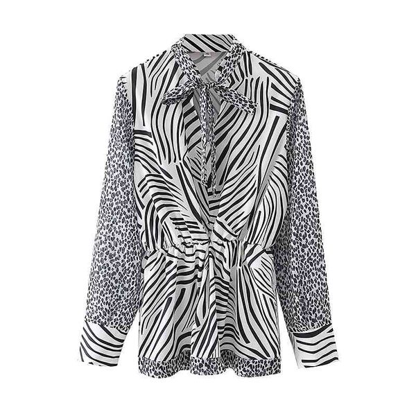 elegant women leopard patchwork shirts fashion ladies bow collar streetwear female chic zebra-stripe blouses 210430, White
elegant women leopard patchwork shirts fashion ladies bow collar streetwear female chic zebra-stripe blouses 210430, White