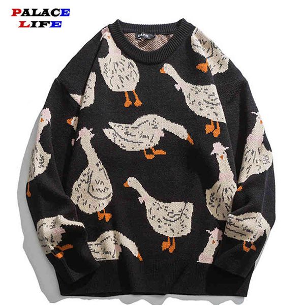 japane knitted sweater men women 2021 winter funny goose print long sve jumper pullover oversize streetwear cartoon, Black
japane knitted sweater men women 2021 winter funny goose print long sve jumper pullover oversize streetwear cartoon, Black