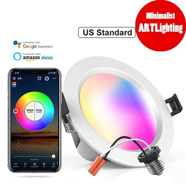 downlights smart downlight wifi led recessed drywall lighting, ceiling down lighting voice control via alexa google assistant siri, rgbcw
downlights smart downlight wifi led recessed drywall lighting, ceiling down lighting voice control via alexa google assistant siri, rgbcw