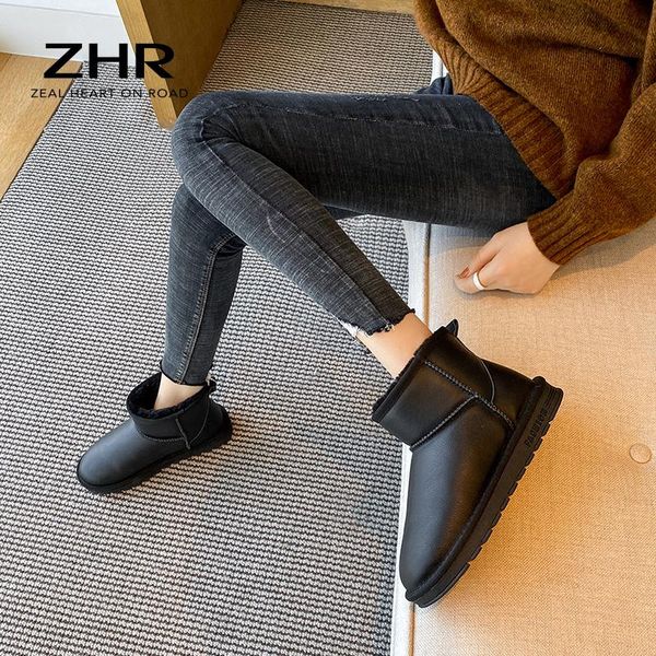boots genuine leather 2021 winter women snow shoes 100% fur ankle warm plush waterproof ladies booties flats, Black
boots genuine leather 2021 winter women snow shoes 100% fur ankle warm plush waterproof ladies booties flats, Black