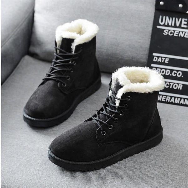 boots women 2021 winter snow female duantong warm lace flat with shoes tide botas mujer 35-40, Black
boots women 2021 winter snow female duantong warm lace flat with shoes tide botas mujer 35-40, Black