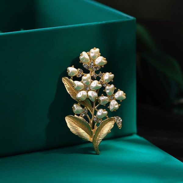 pins, brooches elegant lily valley pearl for plant flower female creative pin brooch clothes decoration, Gray
pins, brooches elegant lily valley pearl for plant flower female creative pin brooch clothes decoration, Gray