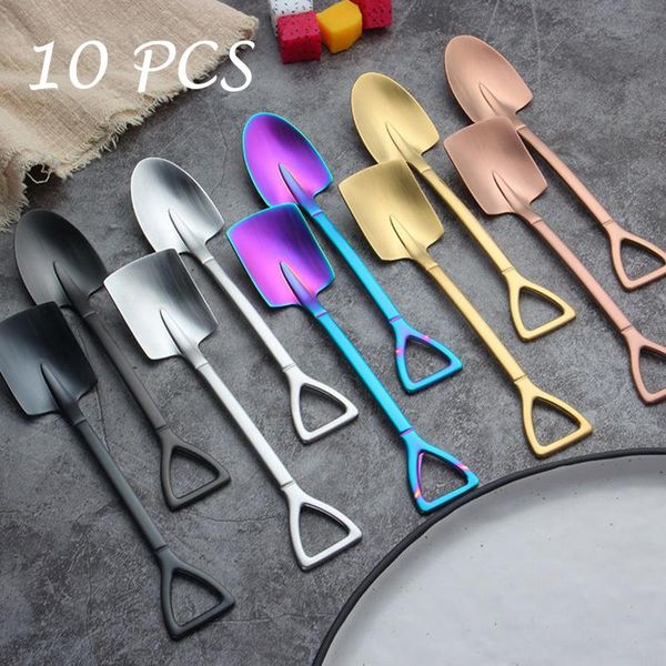 10pcs stainless steel shovel spoon for coffee dessert fruit ice cream creative gold tea kitchen tableware metal spoons
10pcs stainless steel shovel spoon for coffee dessert fruit ice cream creative gold tea kitchen tableware metal spoons
