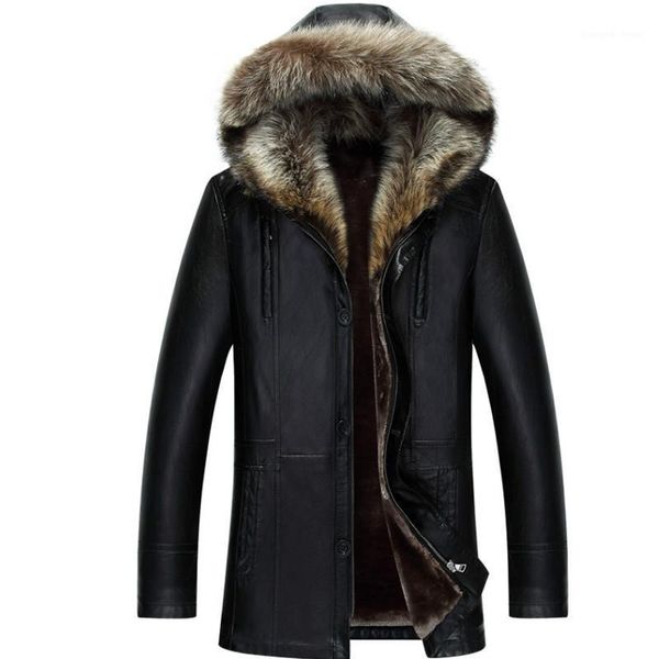 men's fur & faux winter pu jackets leather coat hooded thicken men plus size 3xl 4xl 18296, Black
men's fur & faux winter pu jackets leather coat hooded thicken men plus size 3xl 4xl 18296, Black