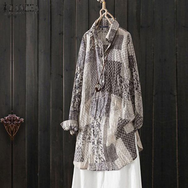 women's blouses & shirts blusas 2022 autumn bohemian printed shirt women lapel long sleeve blouse vintage floral femme robe, White
women's blouses & shirts blusas 2022 autumn bohemian printed shirt women lapel long sleeve blouse vintage floral femme robe, White