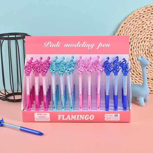 pcs/lot fashion crystal laser flamingo ballpoint pen cute 0.7mm ball pens promotion gift office school writing supplies, Blue;orange
pcs/lot fashion crystal laser flamingo ballpoint pen cute 0.7mm ball pens promotion gift office school writing supplies, Blue;orange