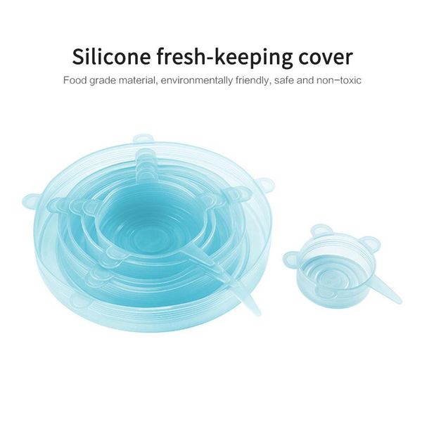kitchen storage & organization 6pcs reusable food grade silicone fresh-keeping covers flexible strong heat resistant home dining stretch lid
kitchen storage & organization 6pcs reusable food grade silicone fresh-keeping covers flexible strong heat resistant home dining stretch lid