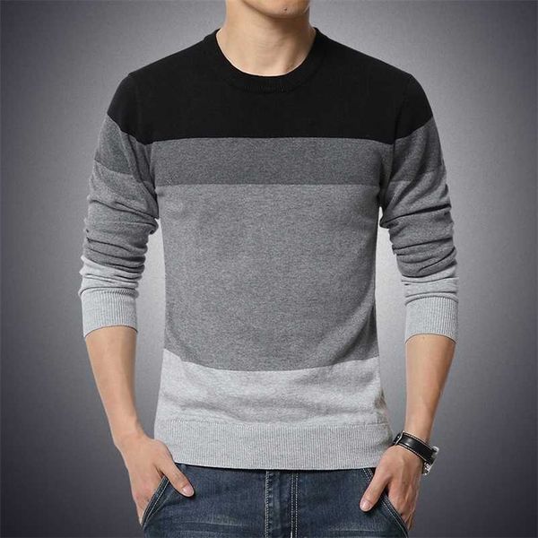 sweater mens o neck striped slim fit knittwear long sleeved sweater pullover men thin casual knitted sweater pullovers male 211018, White;black
sweater mens o neck striped slim fit knittwear long sleeved sweater pullover men thin casual knitted sweater pullovers male 211018, White;black