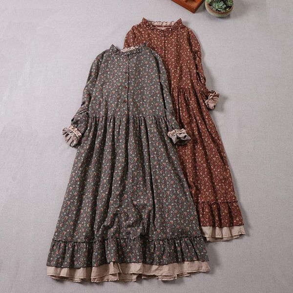 japanese mori girl art print dress autumn floral loose long-sleeved casual dresses, Black;gray
japanese mori girl art print dress autumn floral loose long-sleeved casual dresses, Black;gray