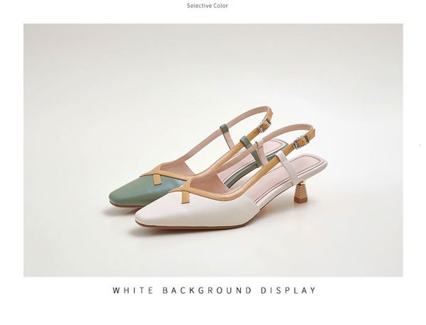 2022 summer head cow leather british women's sandals buckle middle heel women shoes genuine, Black
2022 summer head cow leather british women's sandals buckle middle heel women shoes genuine, Black