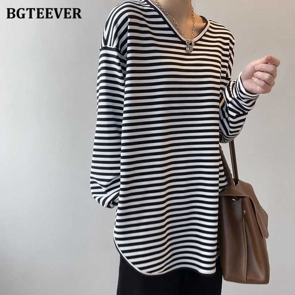 women's t-shirt t shirts spring summer ladies casual loose striped t-shirts for women o-neck long sleeve oversized female tees xv0y, White
women's t-shirt t shirts spring summer ladies casual loose striped t-shirts for women o-neck long sleeve oversized female tees xv0y, White